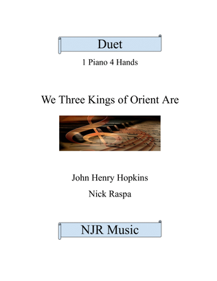 Book cover for We Three Kings of Orient Are (1 piano 4 hands) complete set