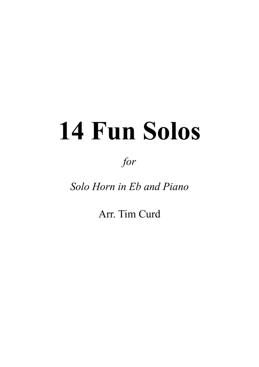 14 Fun Solos for Horn in Eb and Piano