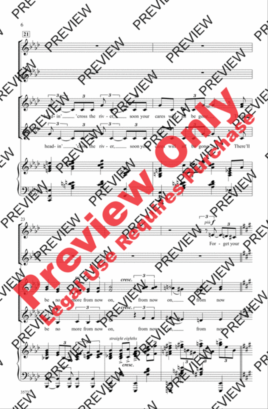 Happy Days Are Here Again / Get Happy Women's Choir scores gallery preview page 6