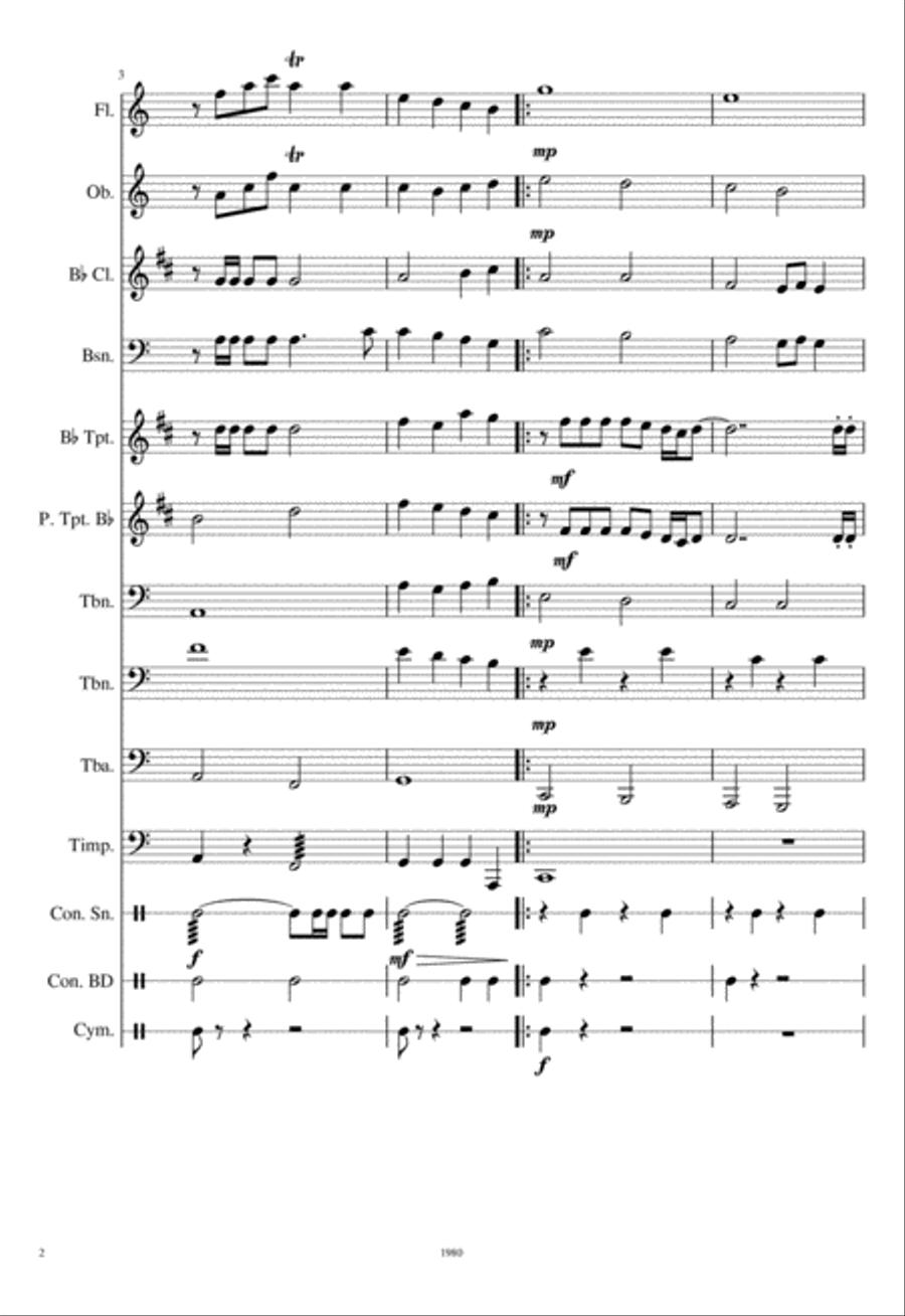 The Battle (for band) Jazz Ensemble scores gallery preview page 2