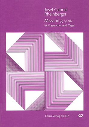 Book cover for Mass in g minor