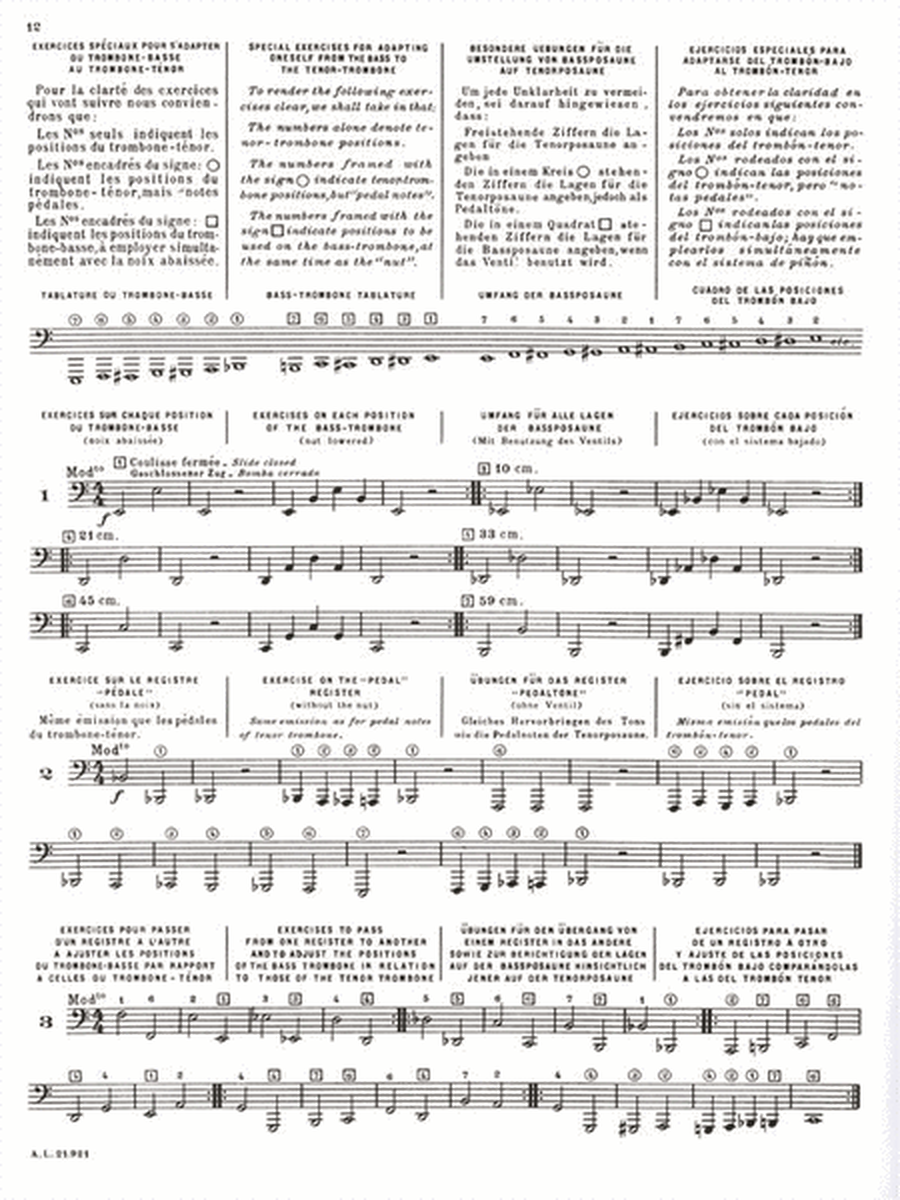 Methode Complete (trombone-bass Solo)