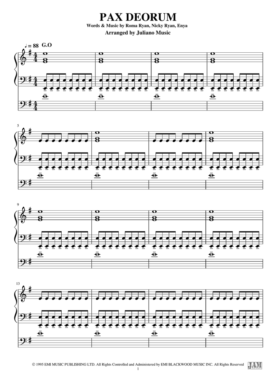 Pax Deorum Organ Solo scores gallery preview page 3