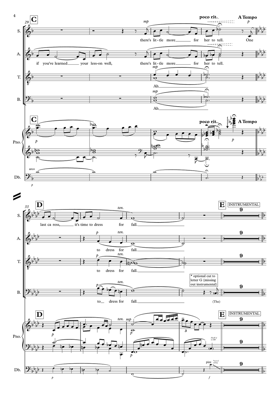 Summer Of 42 4-Part scores gallery preview page 4
