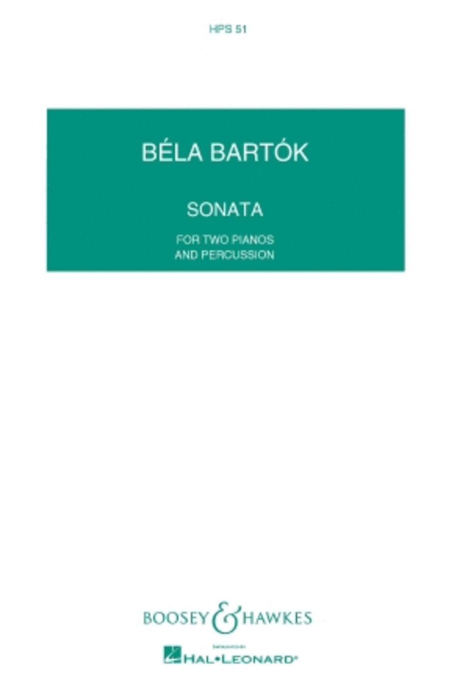 Sonata for Two Pianos and Percussion Percussion scores gallery preview page 1