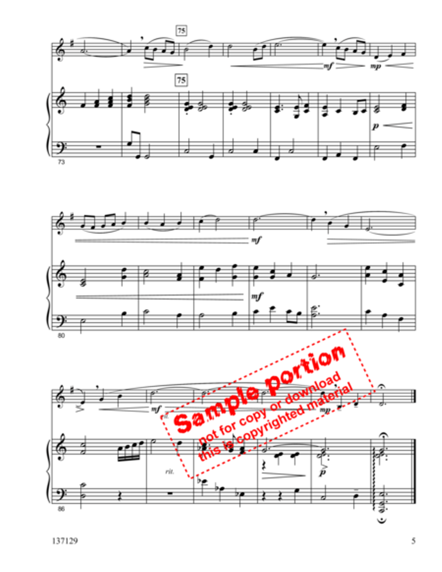 Near The Cross Horn Solo scores gallery preview page 4
