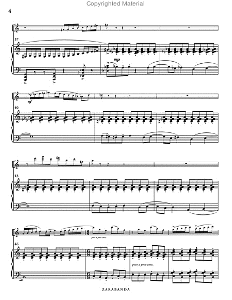 Zarabanda (piano reduction)