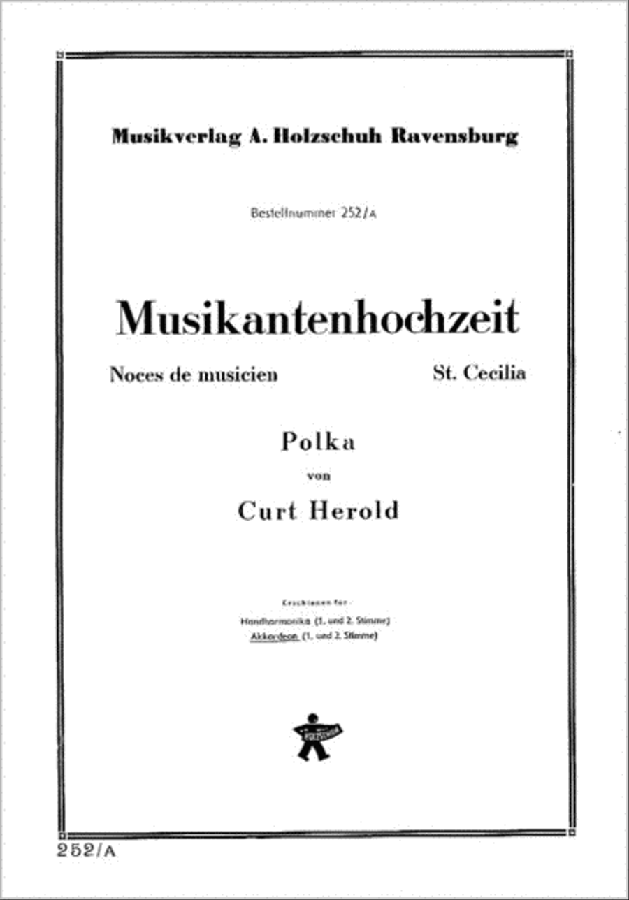 Musikantenhochzeit, Polka Accordion scores gallery preview page 1