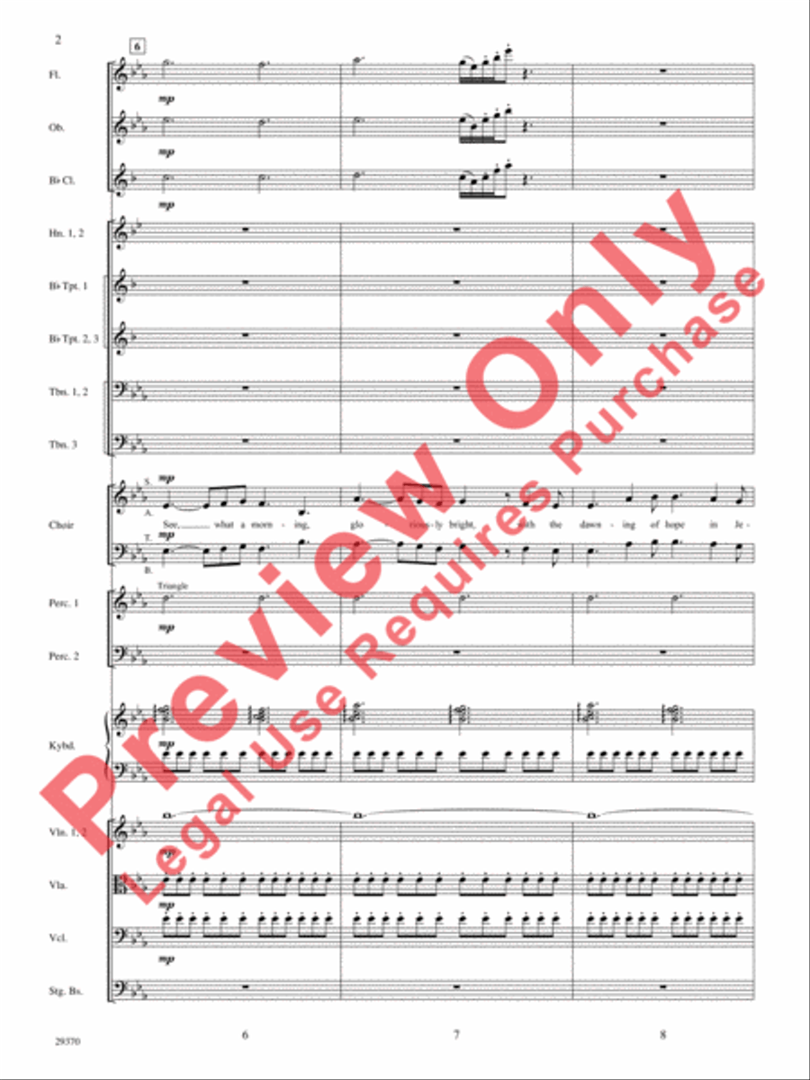 See, What a Morning Choir scores gallery preview page 3
