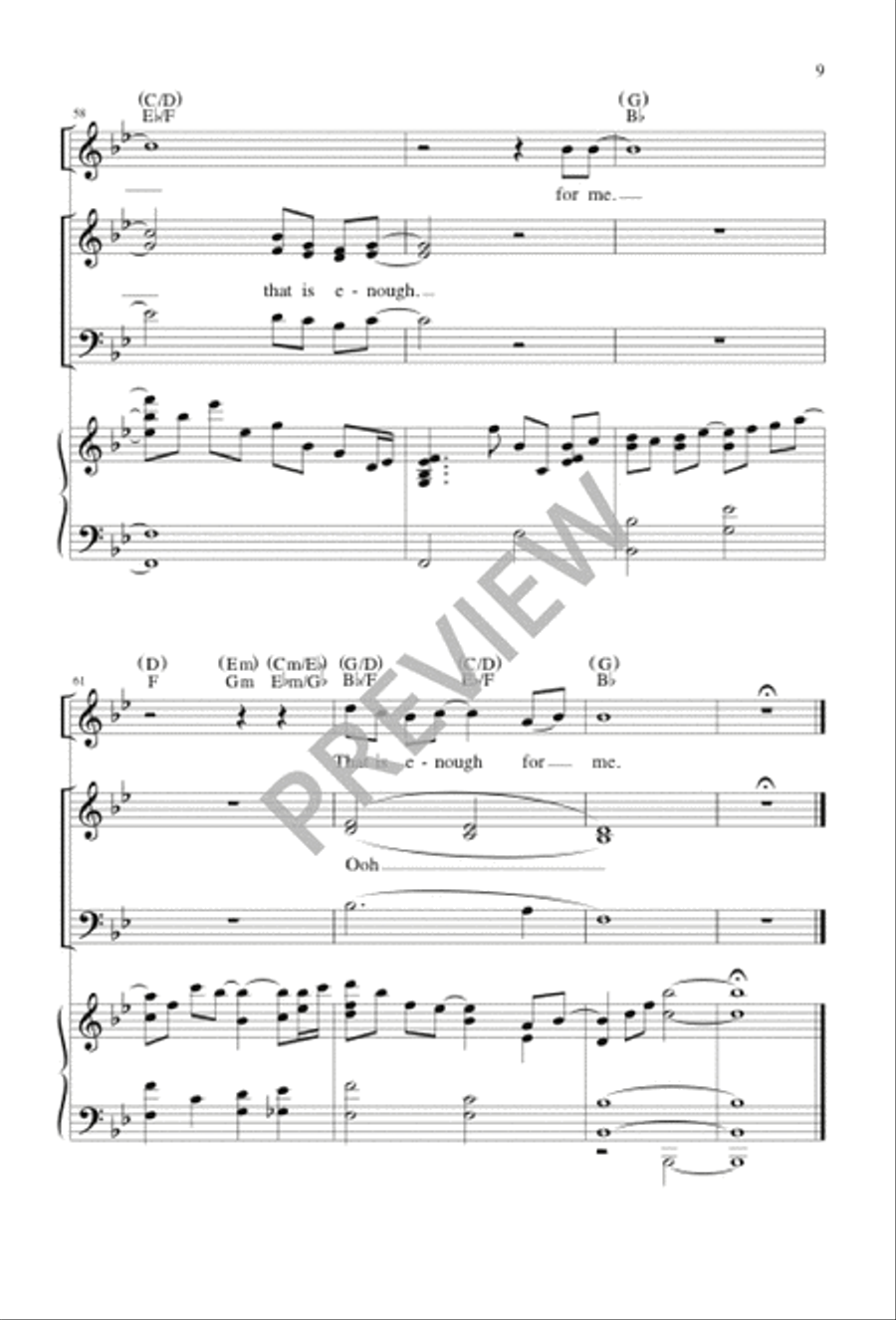 Only Your Love 4-Part scores gallery preview page 10