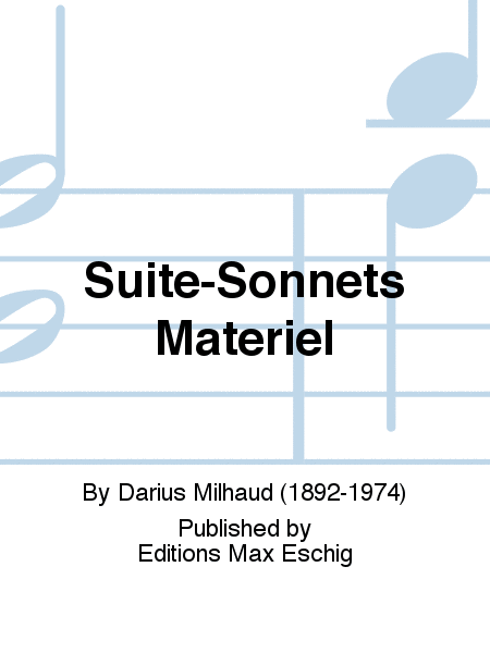 Suite-Sonnets Materiel