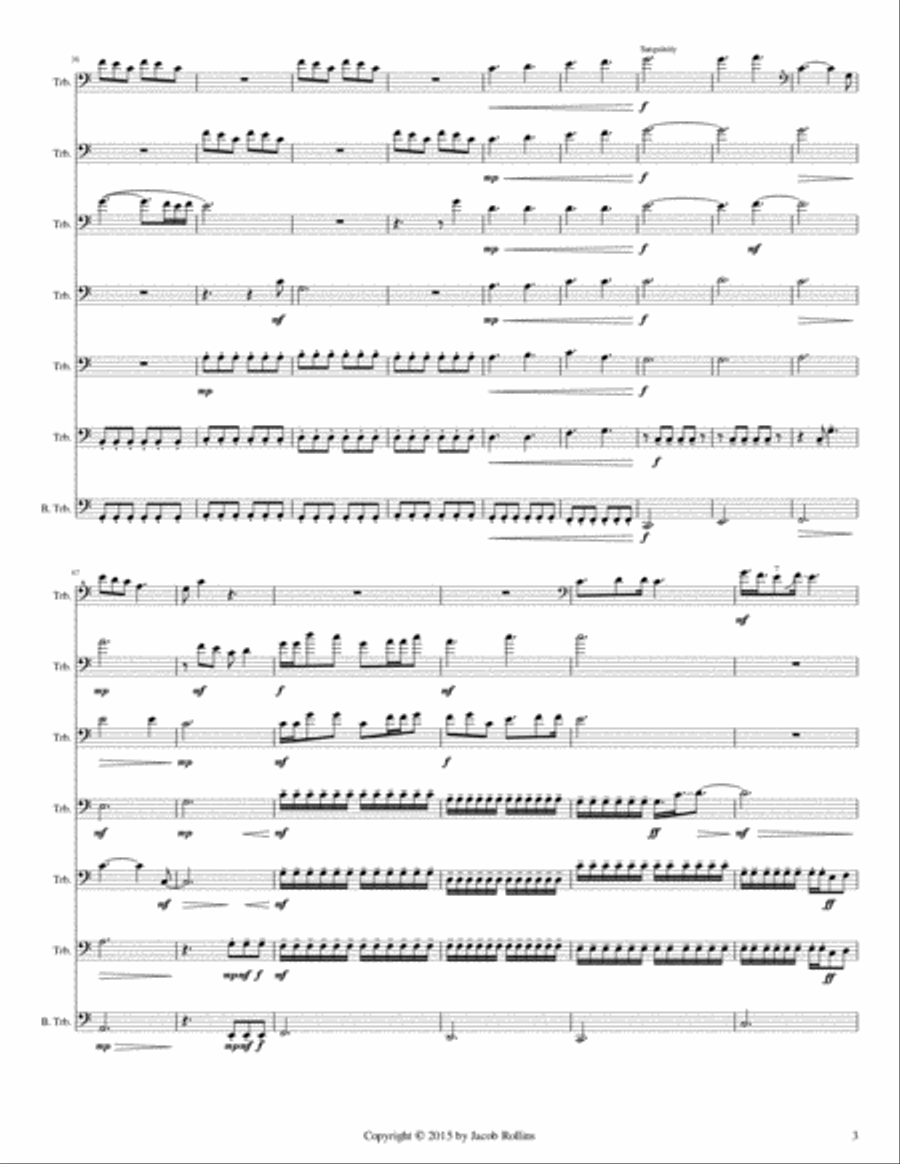 Sanguinity Trombone Solo scores gallery preview page 3