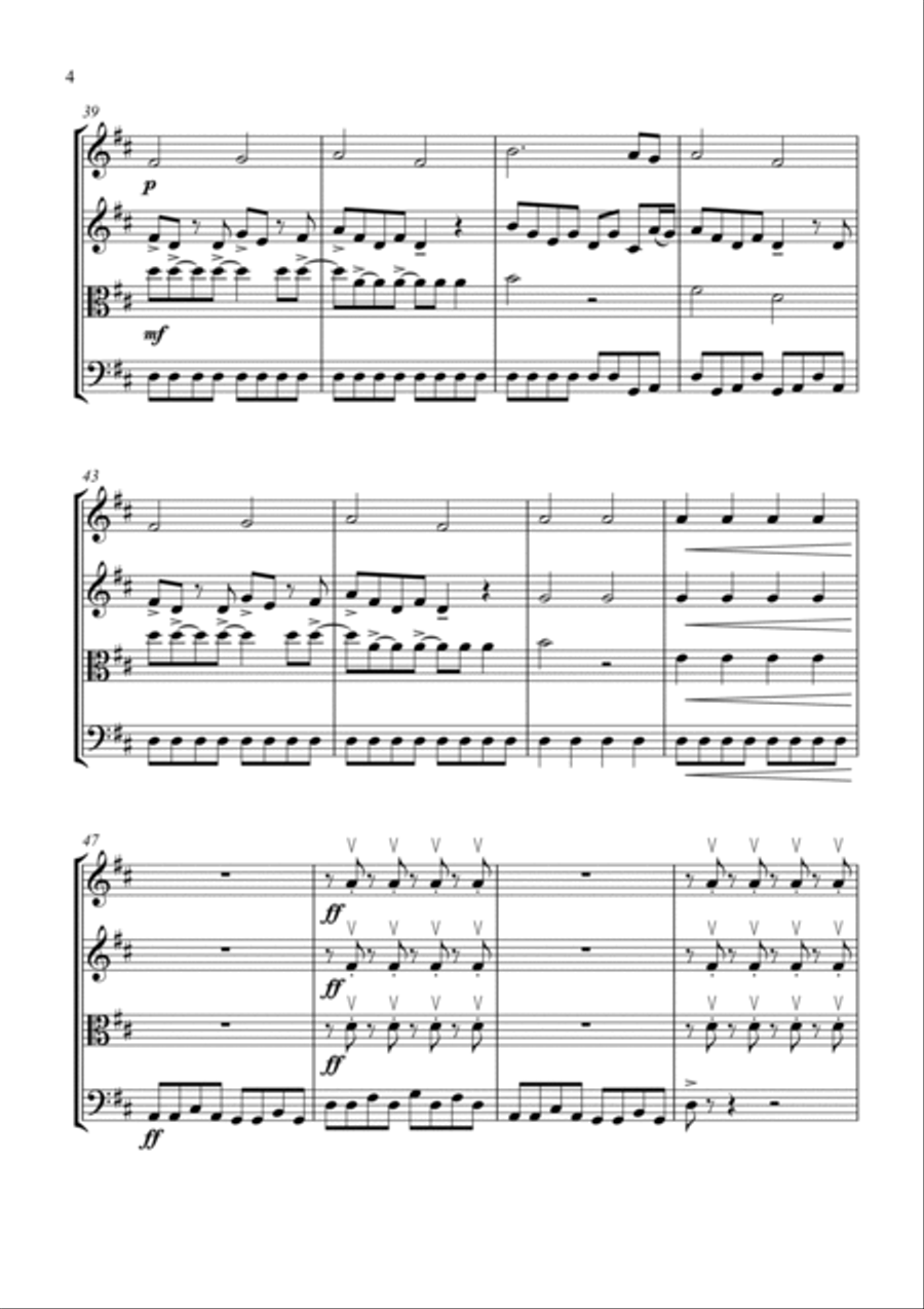 A-Punk String Quartet scores gallery preview page 4