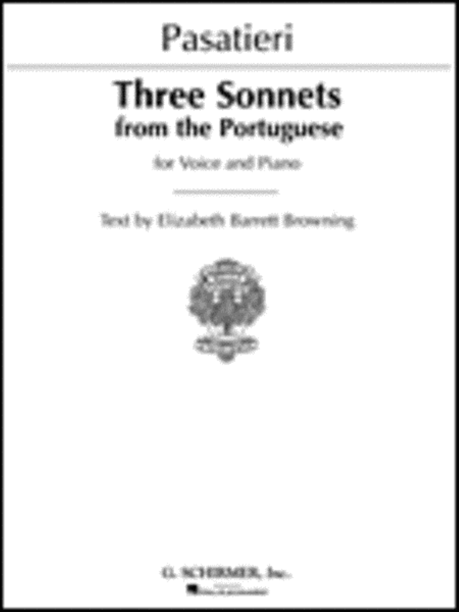 3 Sonnets from the Portuguese Voice scores gallery preview page 1