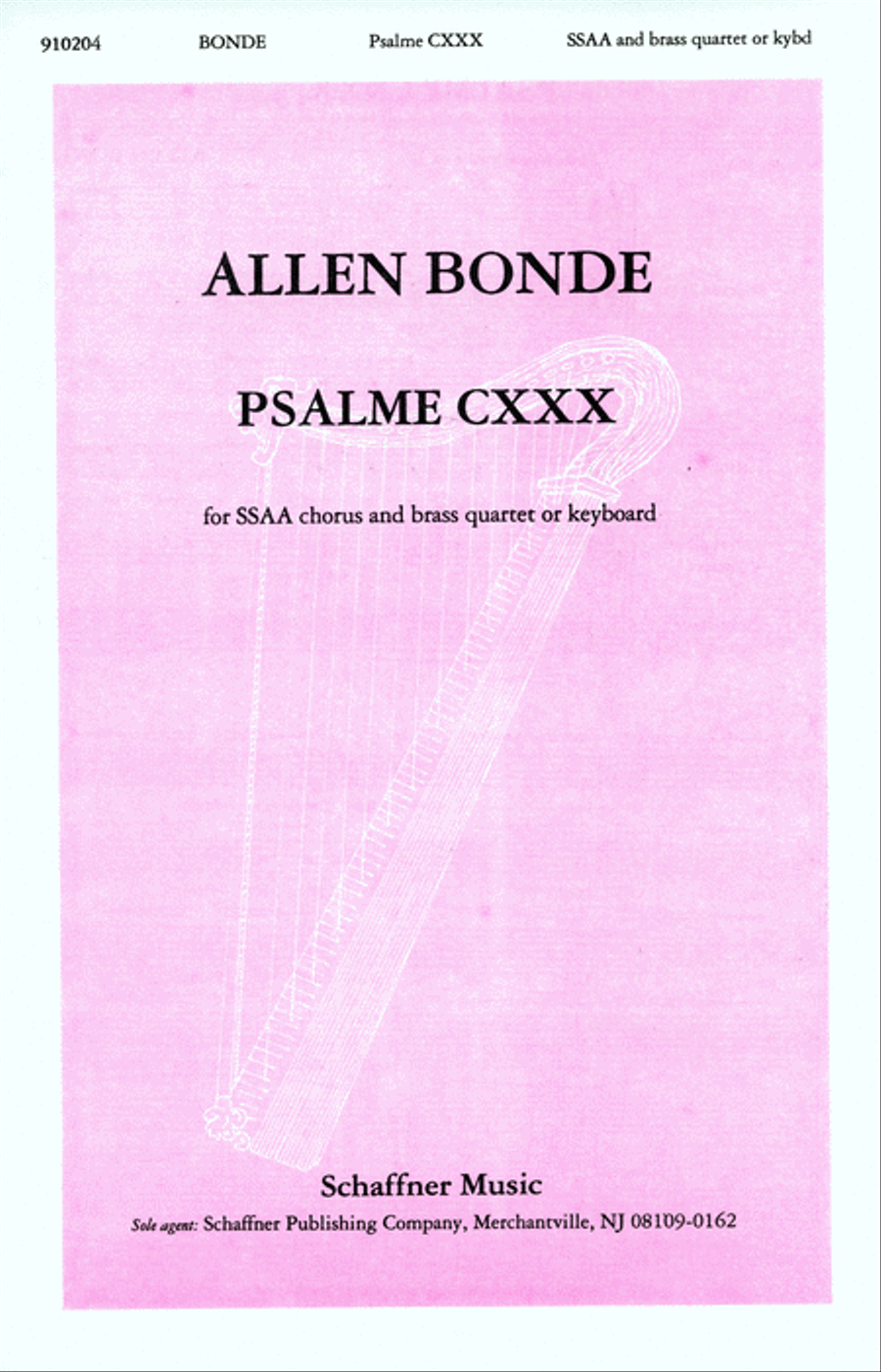 Psalme CXXX SSAA scores gallery preview page 1
