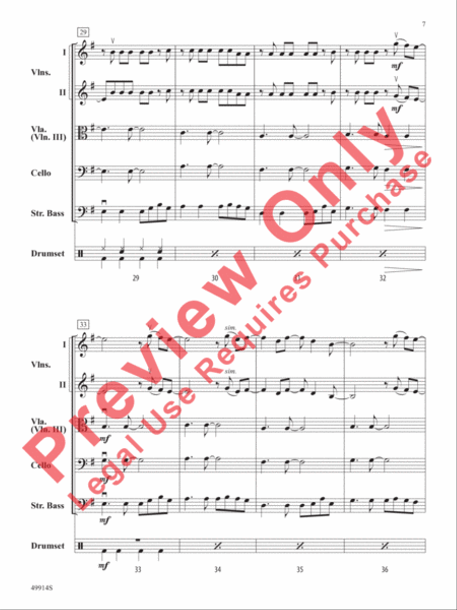 Flowers String Orchestra scores gallery preview page 8