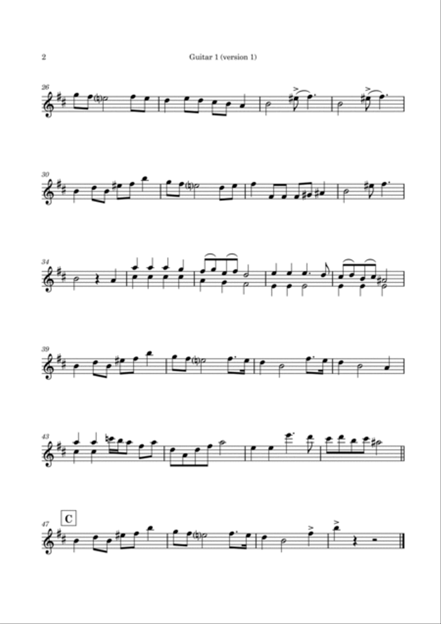 The Munsters Theme Guitar scores gallery preview page 5