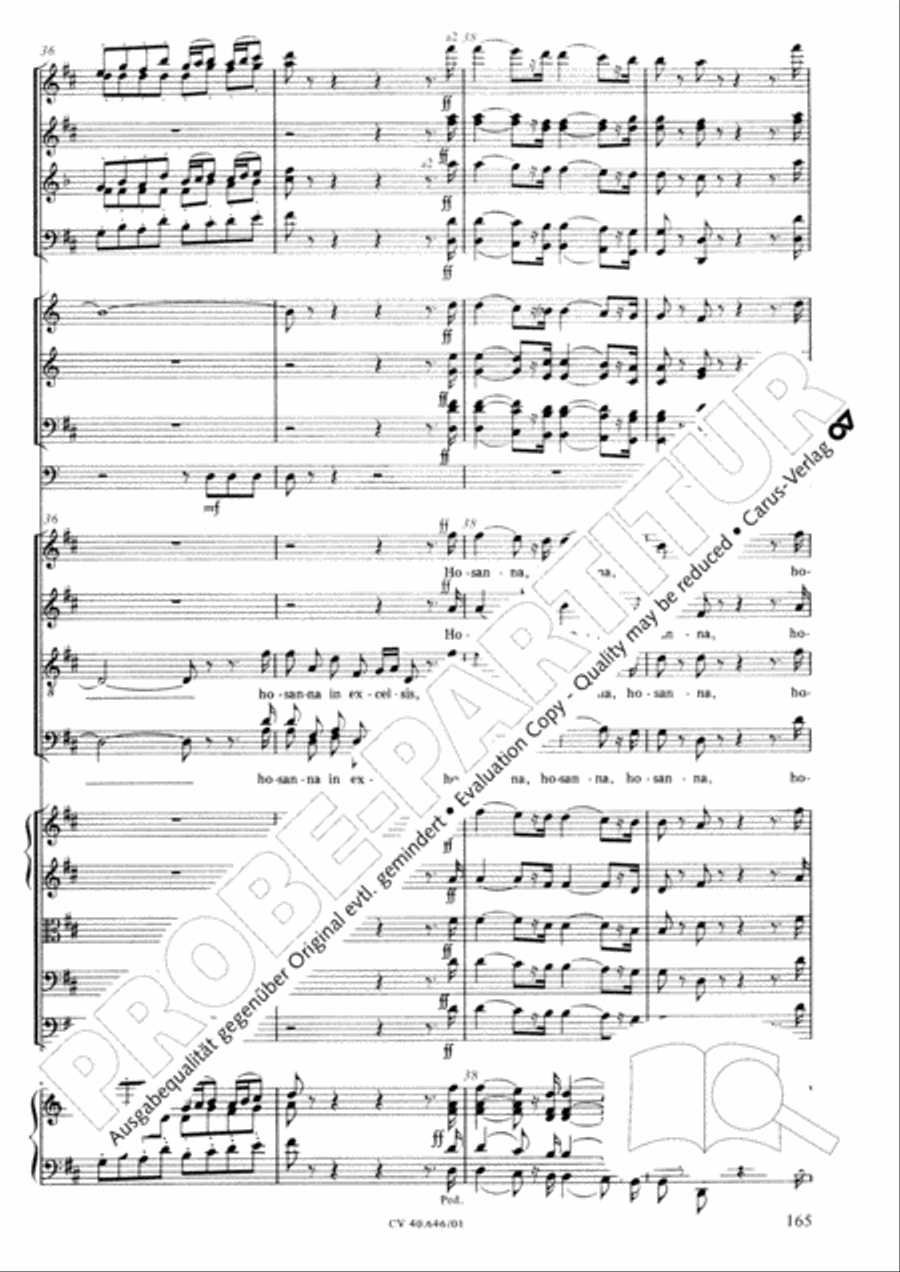 Mass in A Major (2 versions) STB scores gallery preview page 176