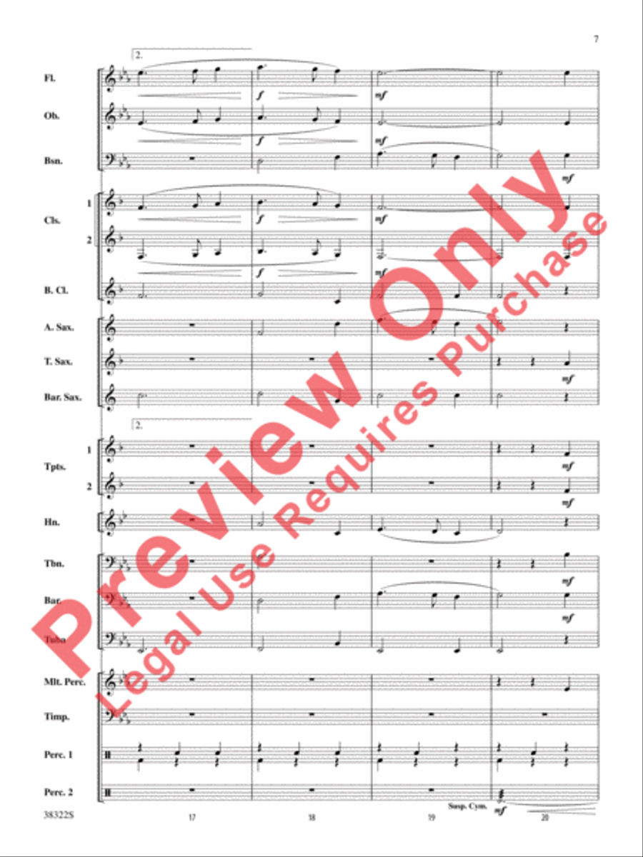 Gesu Bambino Concert Band scores gallery preview page 7