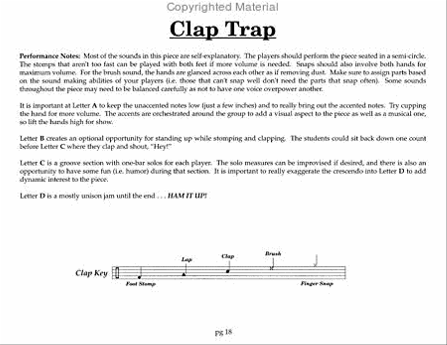 Noveltysicles - 8 Novelty Ensembles for 6 Young Percussionists Percussion Ensemble scores gallery preview page 6