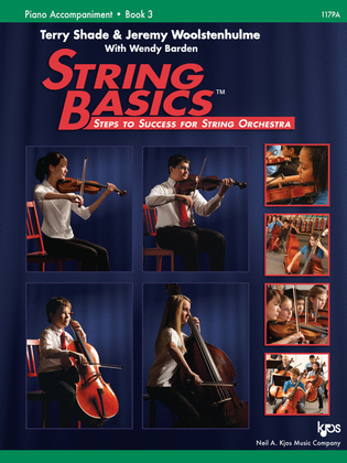 Book cover for String Basics - Book 3 - Piano