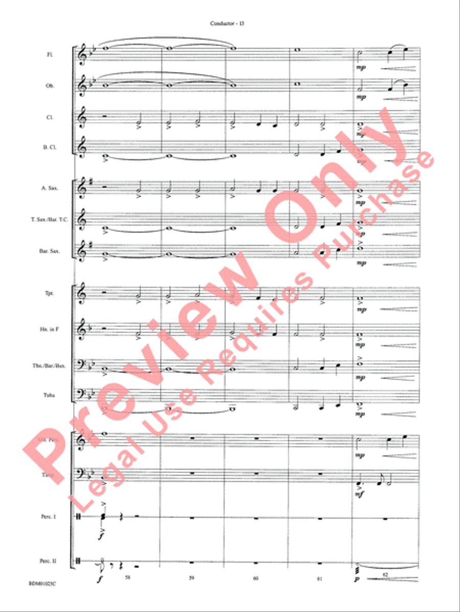 Vandivere Fanfare Vandivere Fanfare Concert Band scores gallery preview page 15