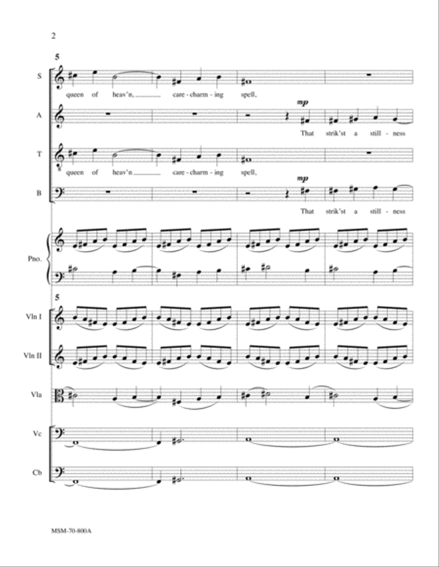 Serenade (Orchestra Score) Choir scores gallery preview page 3