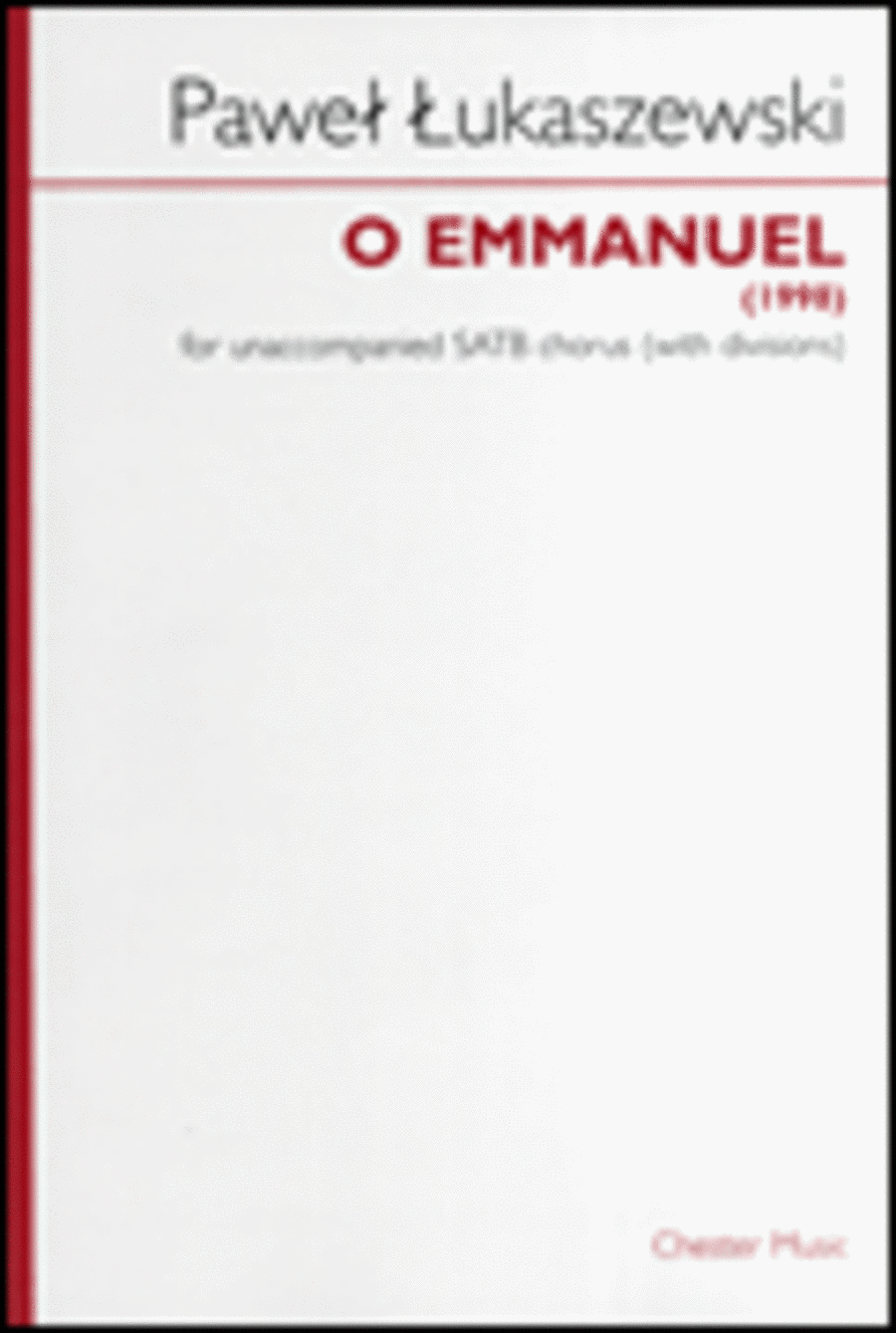 O Emmanuel 4-Part scores gallery preview page 1
