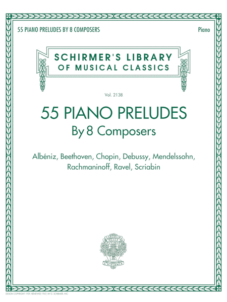 55 Piano Preludes By 8 Composers Schirmer