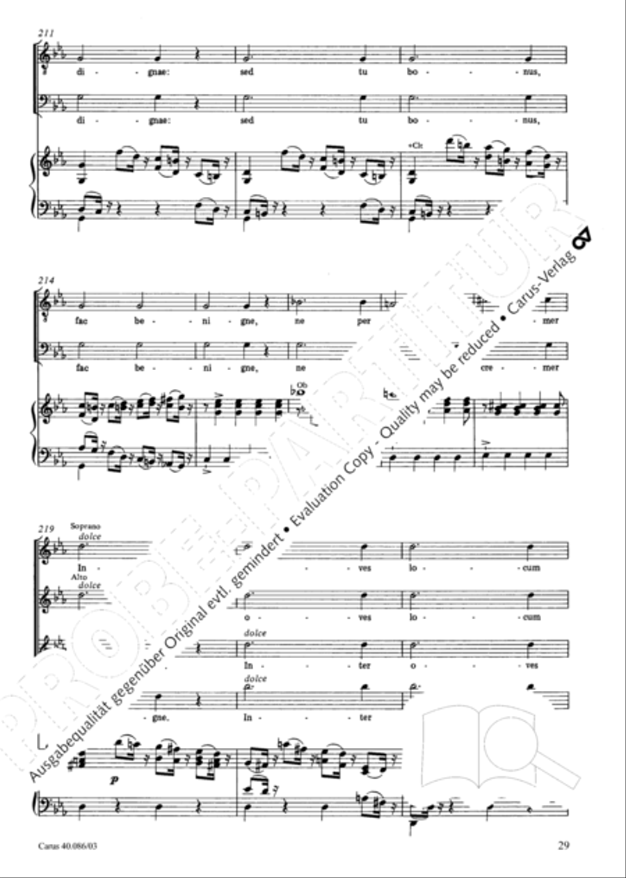 Requiem in C minor 4-Part scores gallery preview page 30