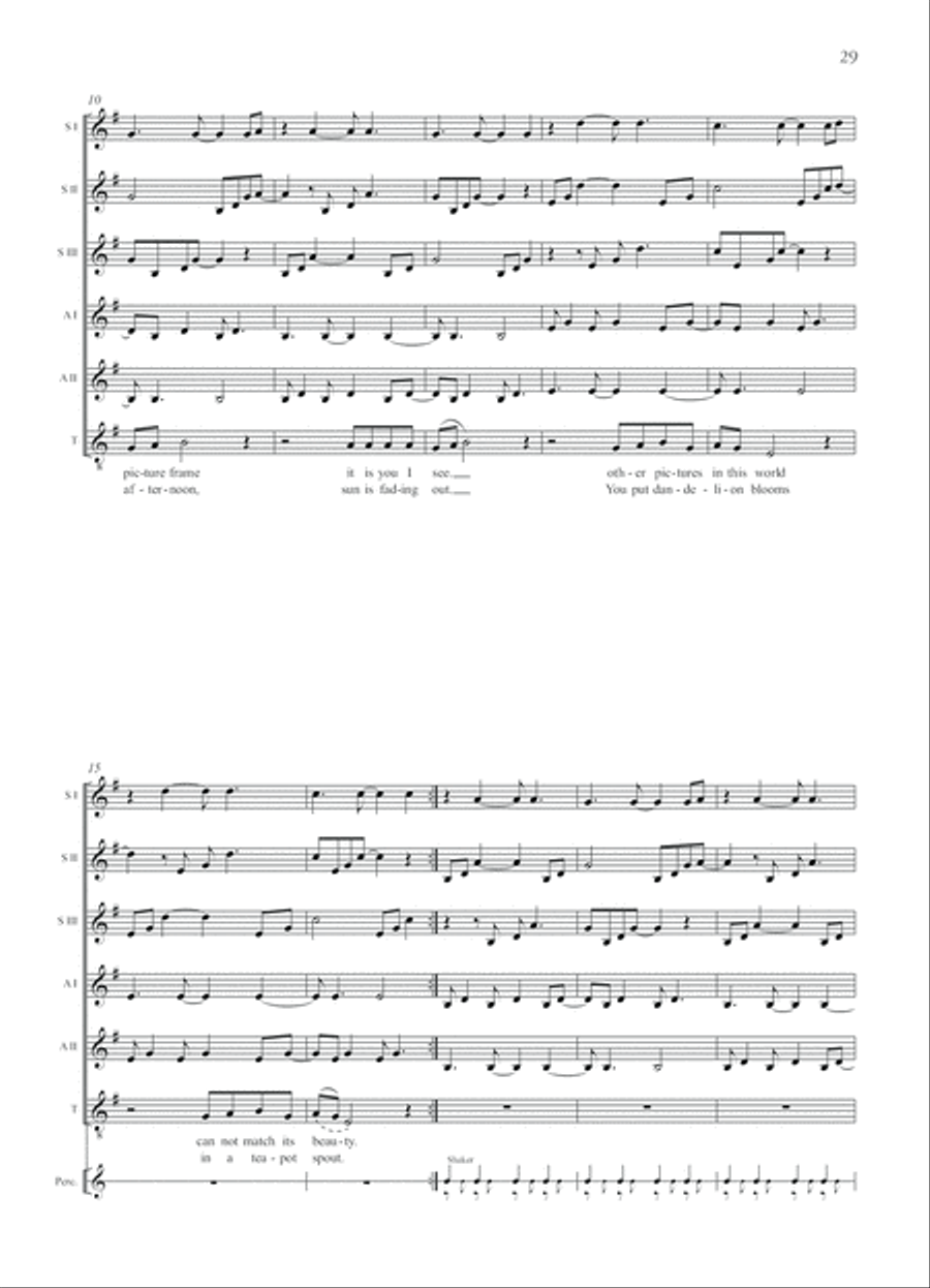 Choral Anthology 2 for Mixed Choir (SATB) 4-Part scores gallery preview page 8