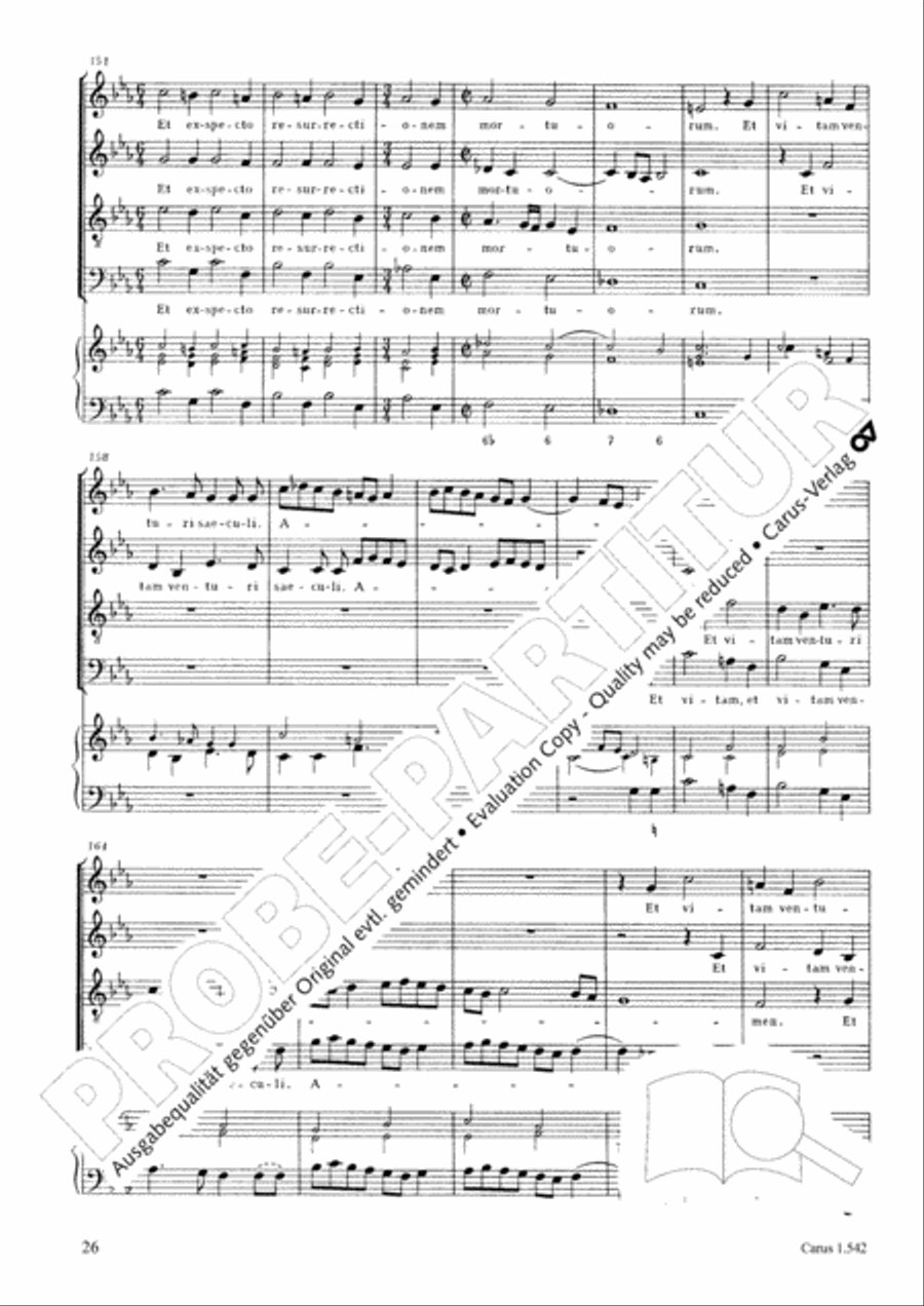 Messa a quattro voci da cappella 4-Part scores gallery preview page 27