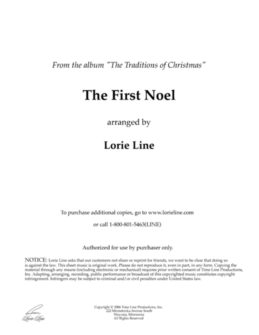 The First Noel Piano Solo scores gallery preview page 1