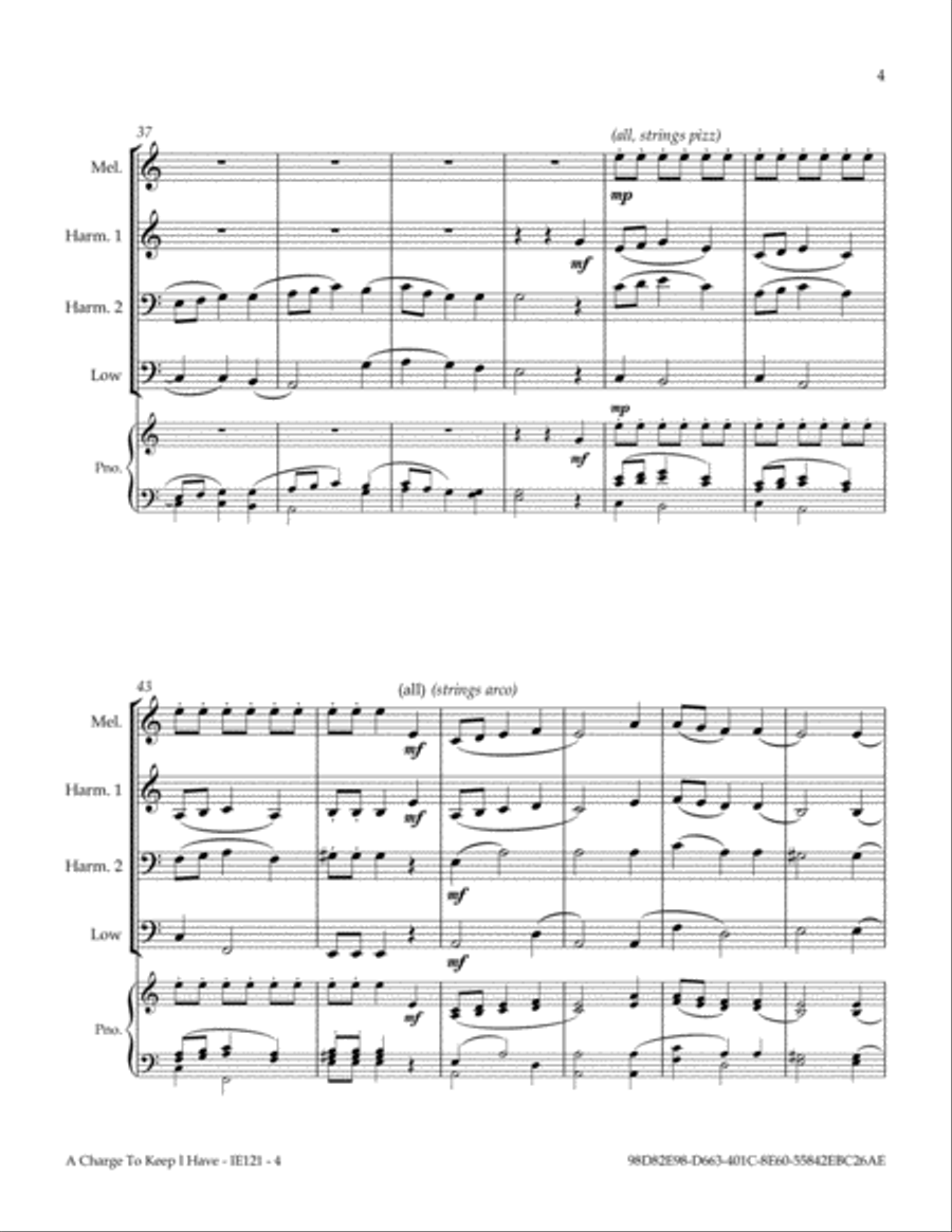 A Charge To Keep I Have Full Orchestra scores gallery preview page 5