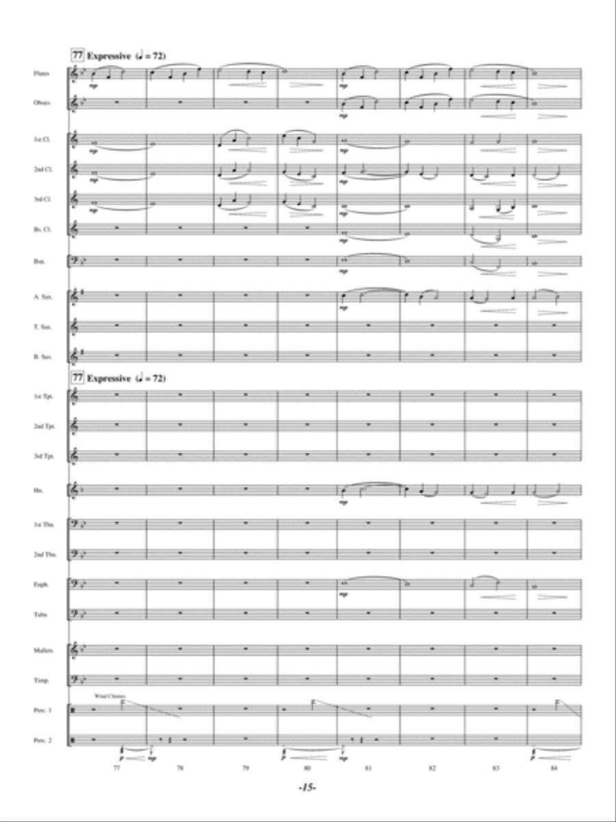 North Bay Vistas Concert Band scores gallery preview page 14
