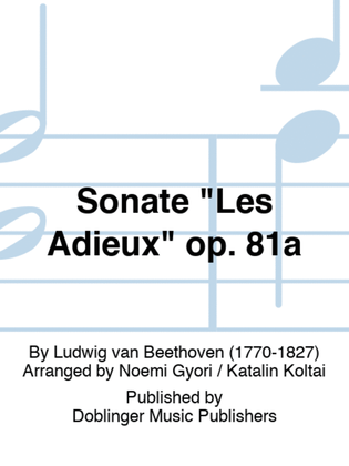 Sonate "Les Adieux" op. 81a