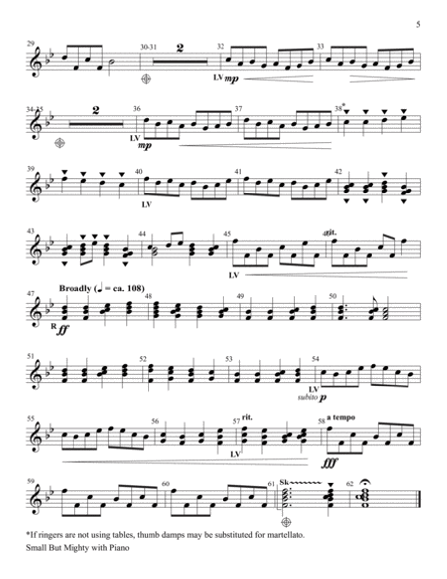 Small-ER But Mighty, Vol. 4 Handbell Choir scores gallery preview page 5
