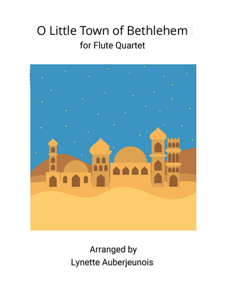 O Little Town of Bethlehem - Flute Quartet