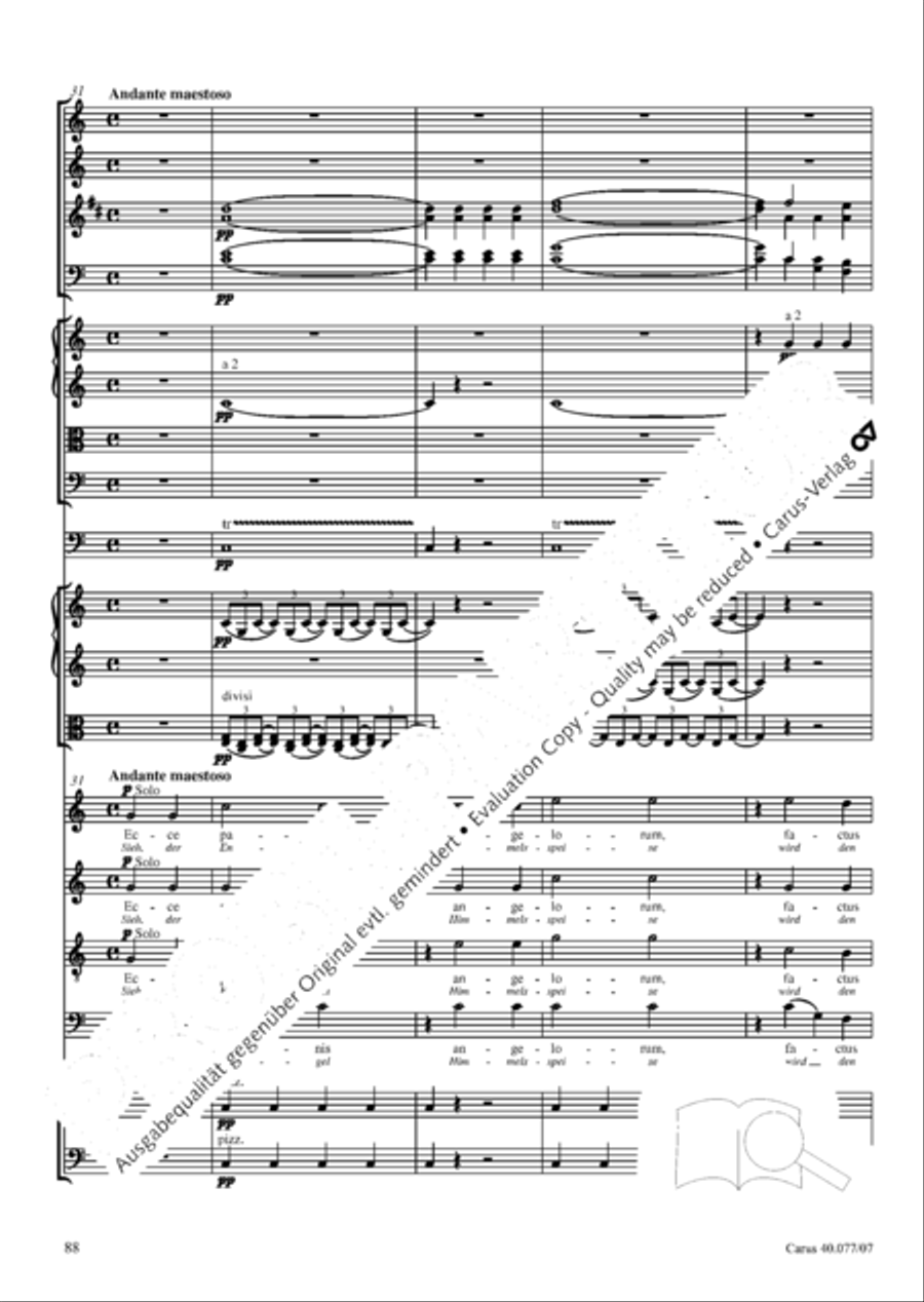 Lauda Sion 4-Part scores gallery preview page 101