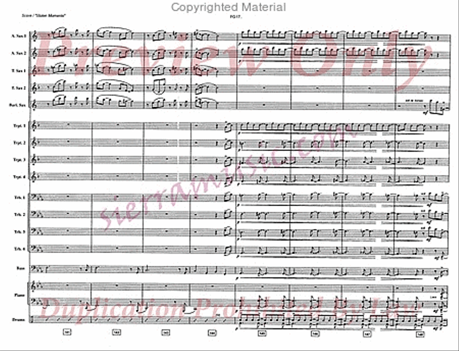 Stolen Moments Big Band scores gallery preview page 18