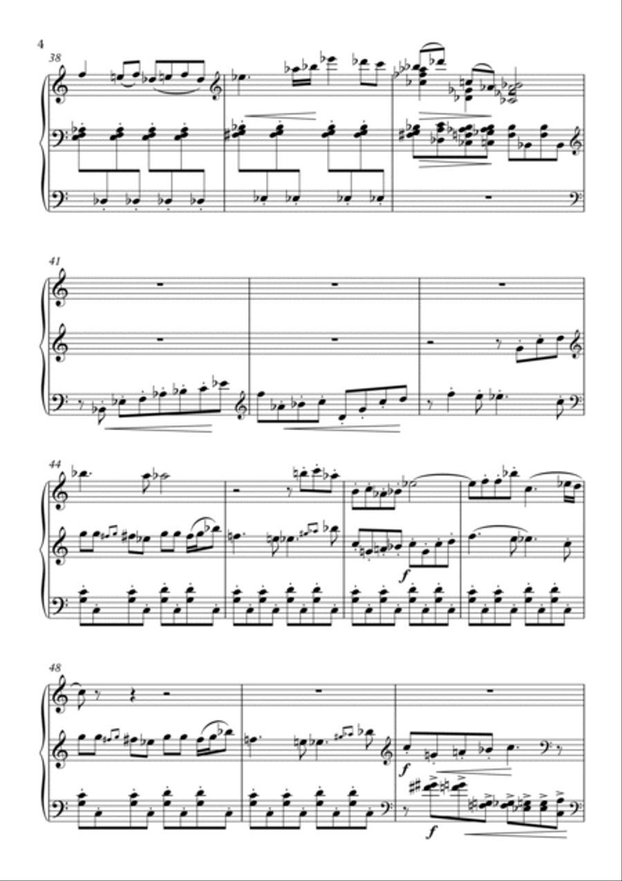 Les chevraux - fragment du Ballet Les chevraux et le Loup Piano Solo scores gallery preview page 4