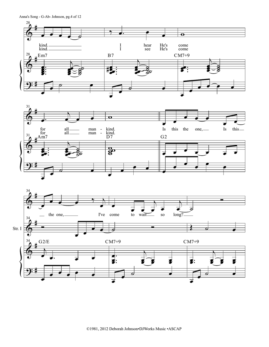 Anna's Song - G-Ab (low) SA scores gallery preview page 5