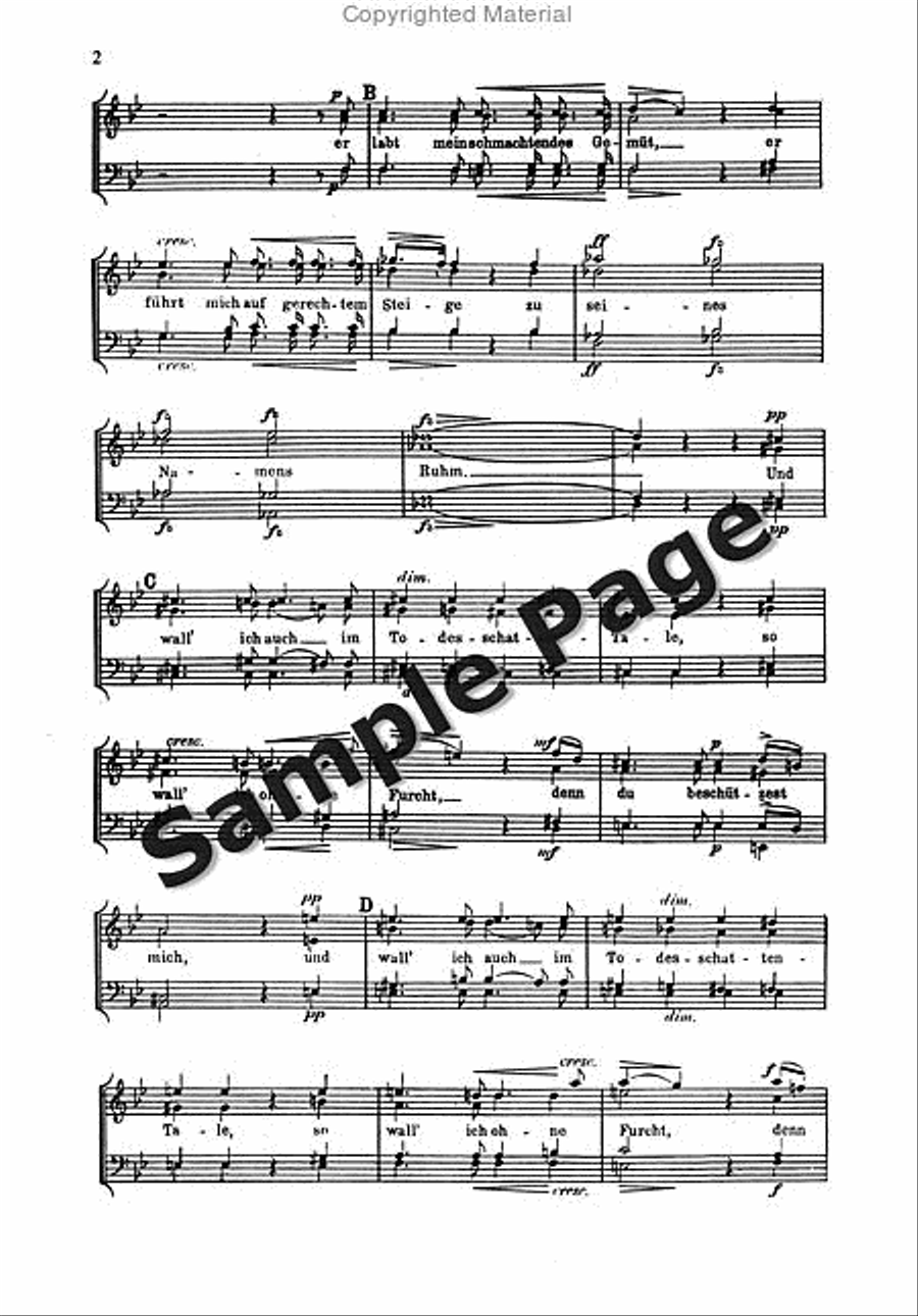 Psalm 23 Op. 132 TTBB scores gallery preview page 3