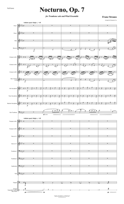 Nocturno, Op. 7 for Solo Trombone and Wind Ensemble