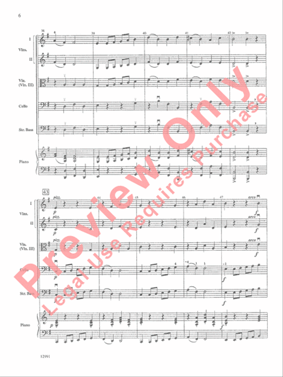 Star Dancer String Orchestra scores gallery preview page 7