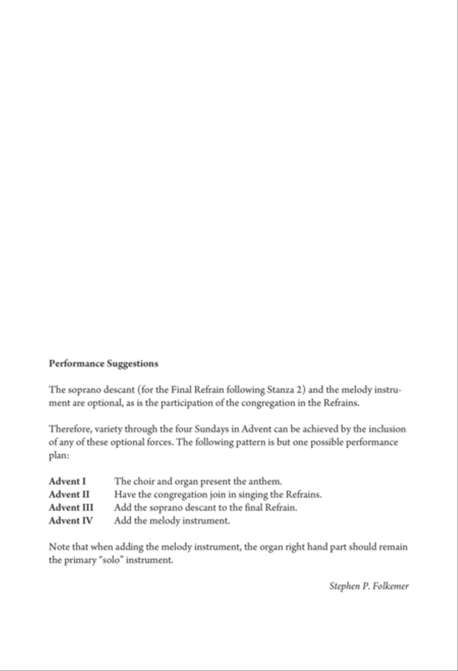 A Flickering Candle An Advent Candlelighting Anthem 4-Part scores gallery preview page 1