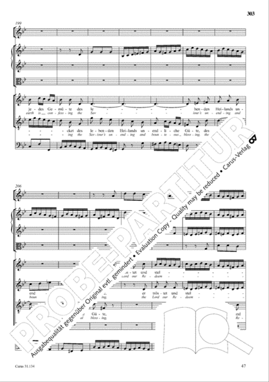 The Complete Sacred Vocal Works (Das geistliche Vokalwerk) Voice scores gallery preview page 304