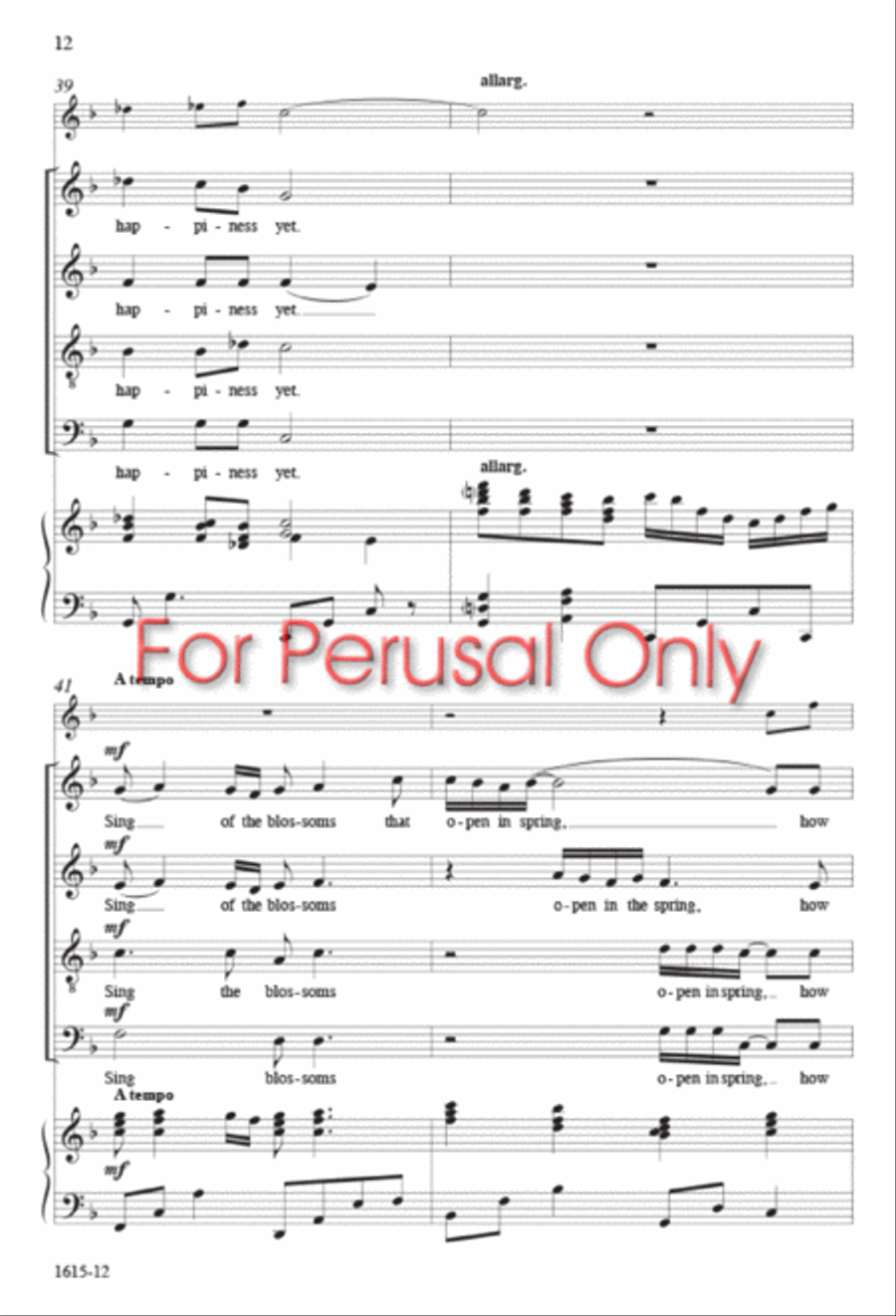 Sing to Me - SATB octavo Sing to Me - SATB octavo 4-Part scores gallery preview page 11