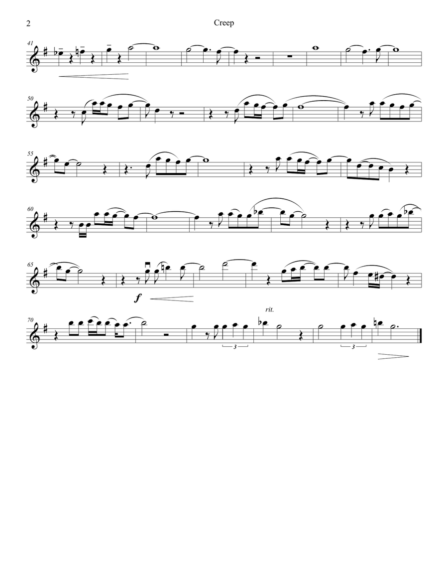 Creep Creep String Quartet scores gallery preview page 2