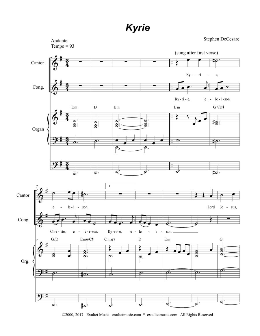 Mass of Our Lady Of Mercy (Full Score) 4-Part scores gallery preview page 2